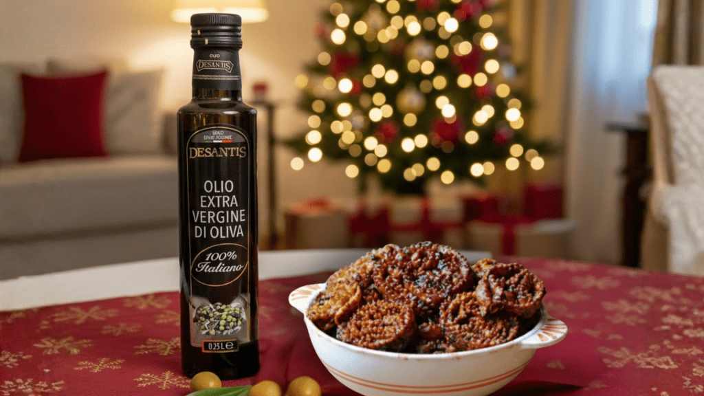 cartellate natalizie con olio Desantis